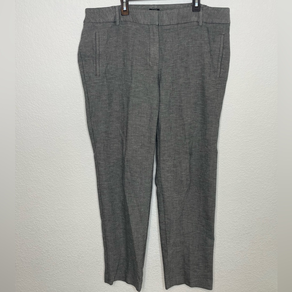 Talbots pants 16W gray professional work slacks elastic waist